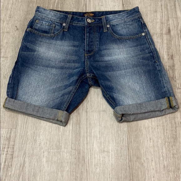 Mens - Jack and Jones - Jean Shorts - Picture 1 of 2